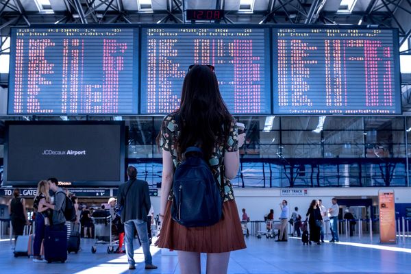 Remote Worker Working While Traveling