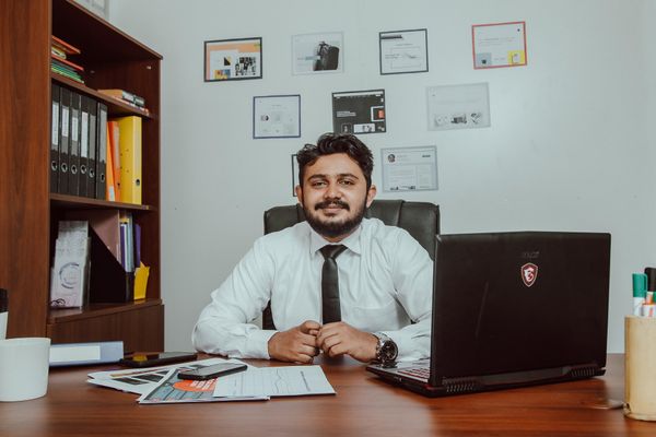 Employee Researching Company